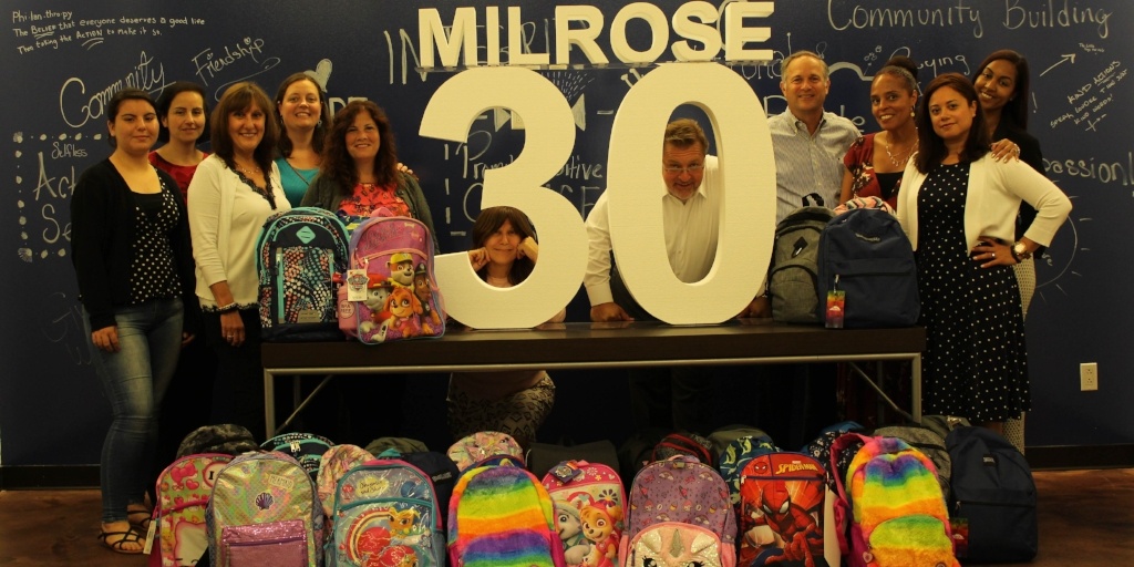 Milrose helps kids in need through participating in Operation Backpack