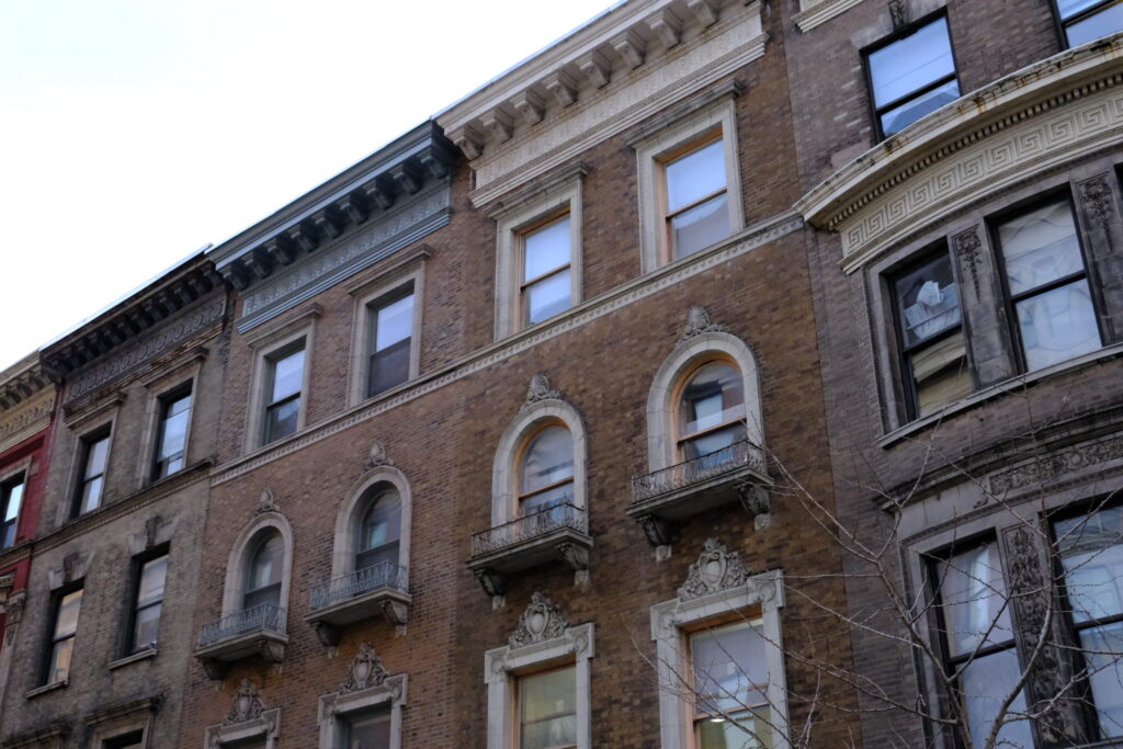 photo of building window of Columbia University