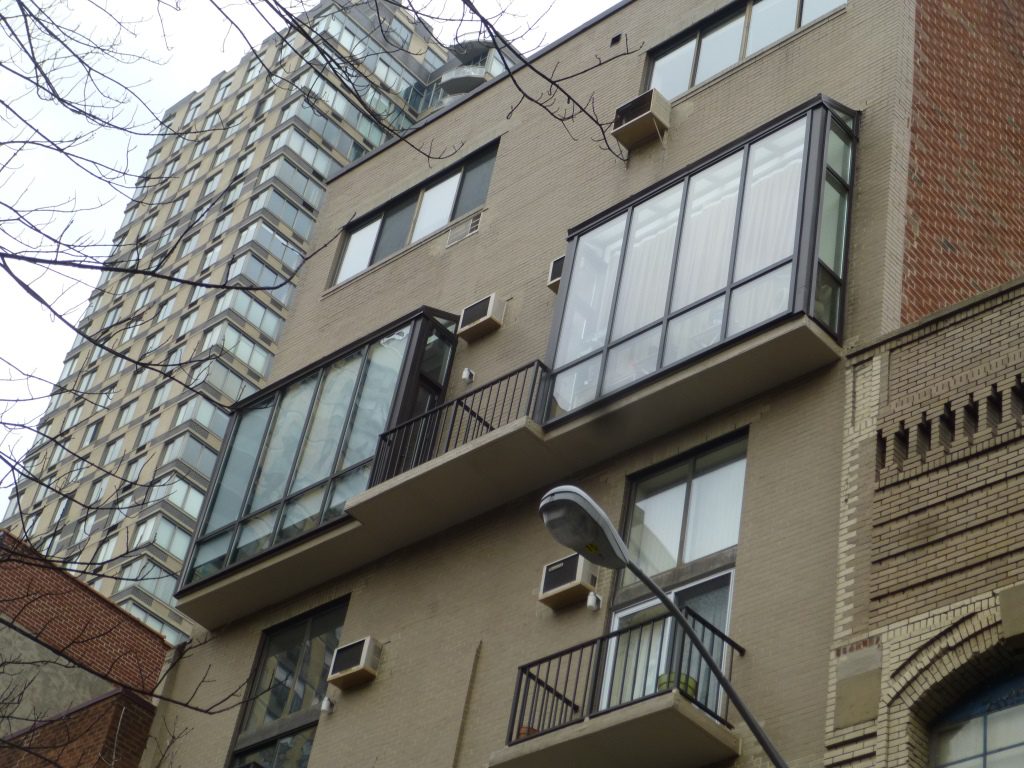 Photo of a building's windows