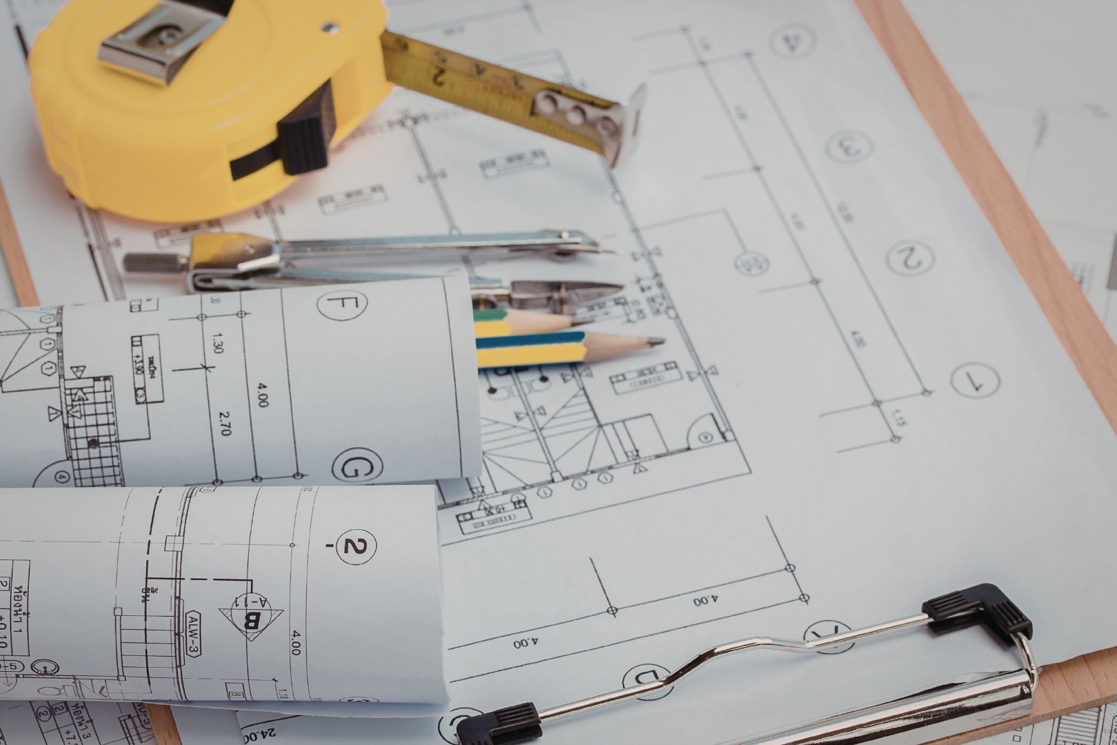 Architectural drawings photo